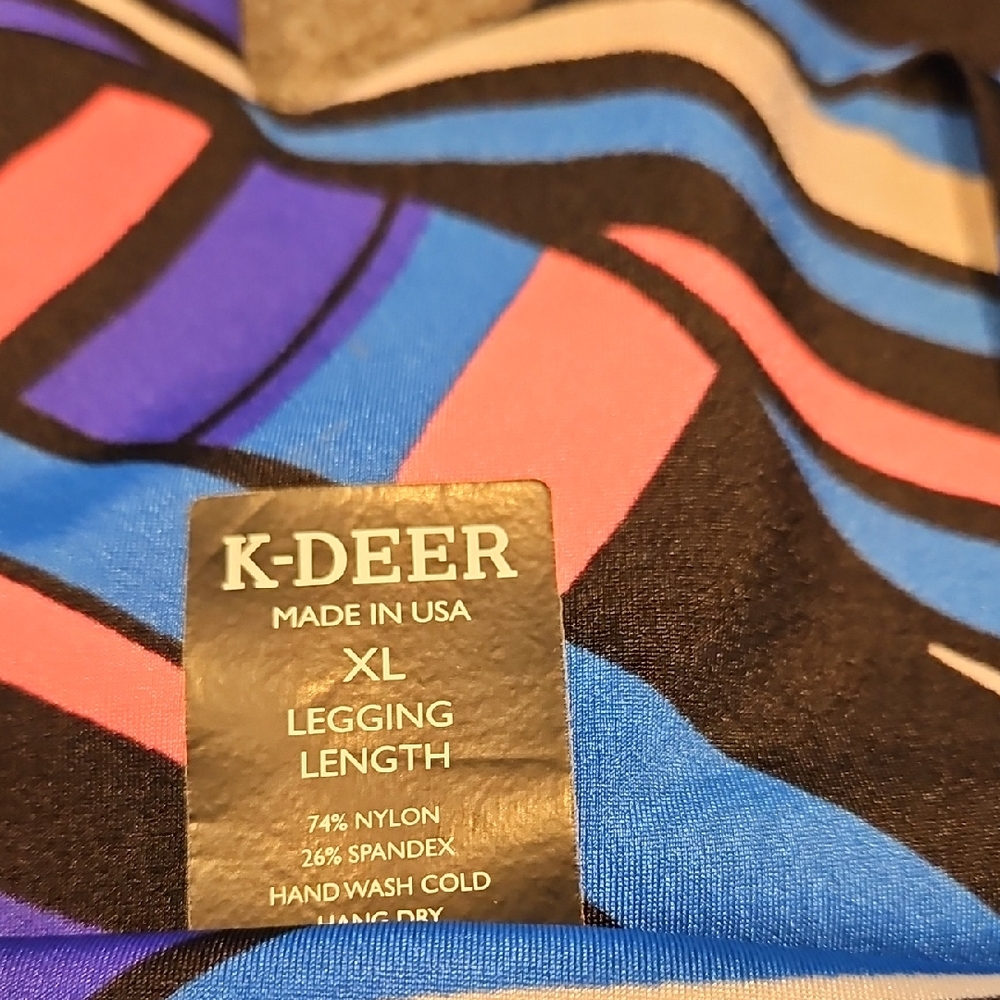 K-DEER Striped Leggings XL